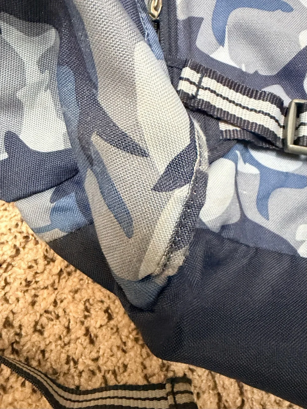 Pottery Barn Kids Blue Shark Camo Large Backpack